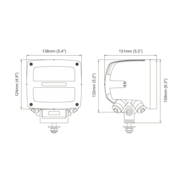 Scorpius LED N4601 QD 24V 85W WideFlood – Bild 3