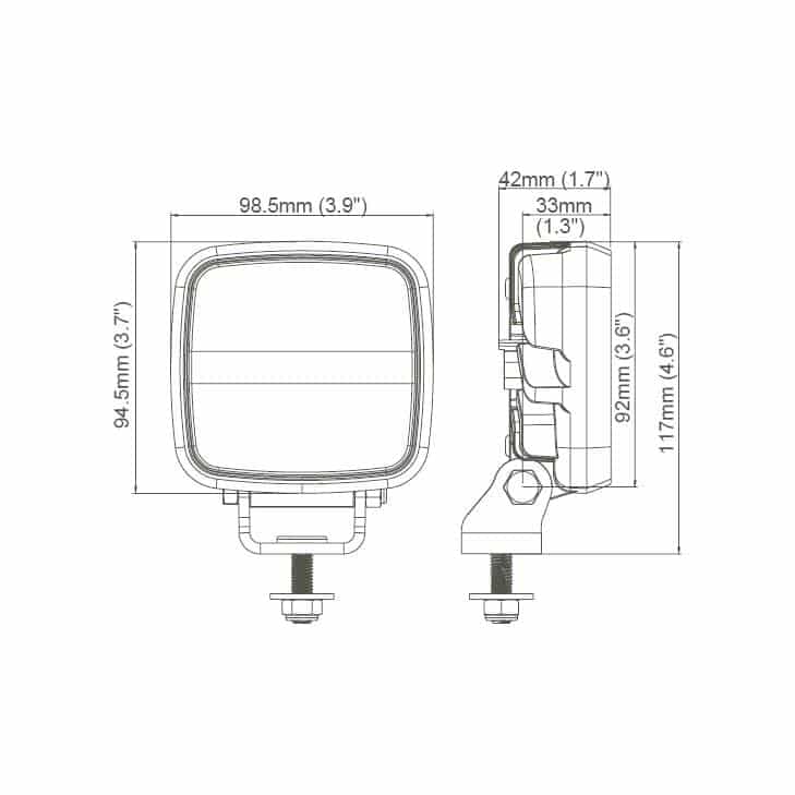 Scorpius Go 410 12-24V 16W WideFlood 1200 Lm – Bild 2