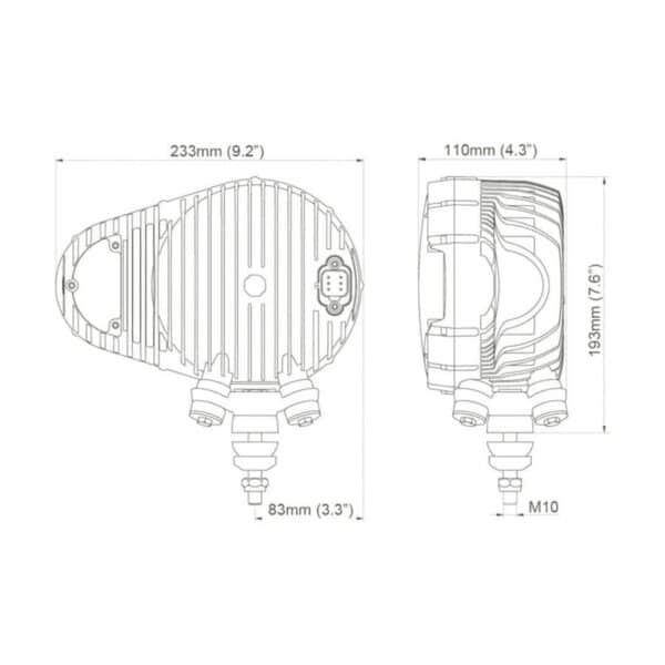 Sculptor LED N6002 12-24V Verkehr rechts fußmontiert – Bild 3