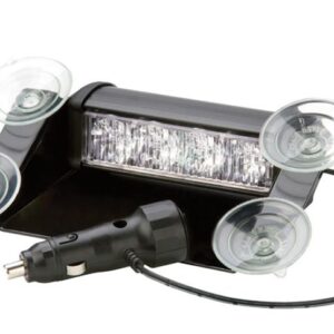 Gelber LED-Blitz mit Saugnapfhalterung