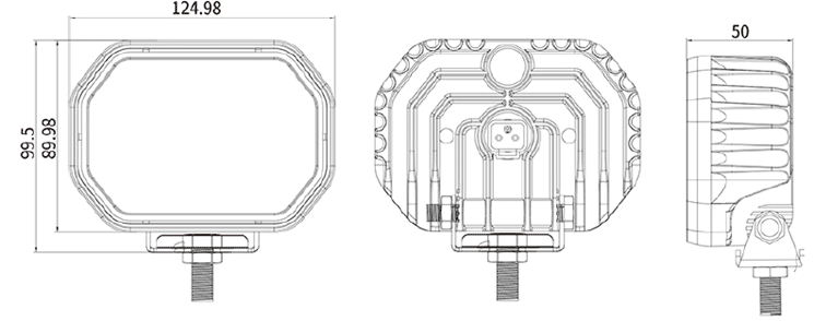 Lumer 3000 LED-Arbeitsleuchte 12-24V 30W - 3000 Lumen - Flutlicht – Bild 3