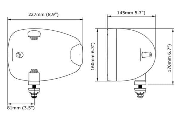 N520 LED 24V RH Ampel Pigtail Links – Bild 2